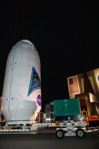 PACE Spacecraft Transport from Astrotech to SLC-40