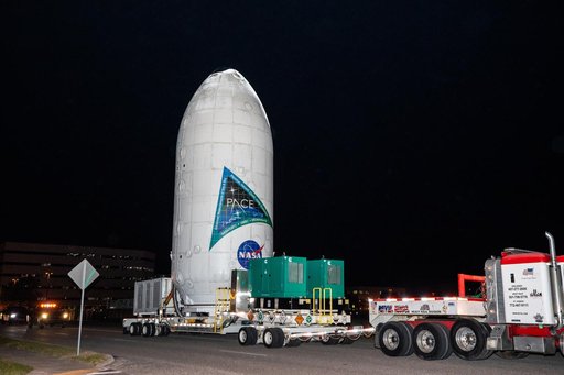 PACE Spacecraft Transport from Astrotech to SLC-40