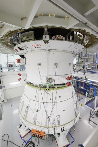 NASA and ESA Logos on Artemis II CMA
