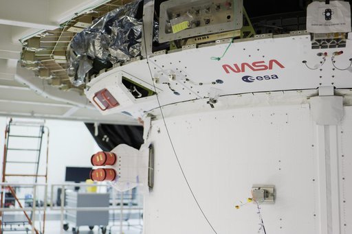 NASA and ESA Logos on Artemis II CMA