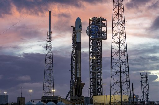 SpaceX PACE at Sunset