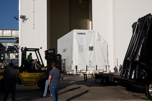 NASA’s Europa Clipper Solar Array Arrival at Kennedy Space Center