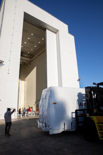 NASA’s Europa Clipper Solar Array Arrival at Kennedy Space Center