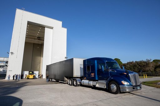 NASA’s Europa Clipper Solar Array Arrival at Kennedy Space Center