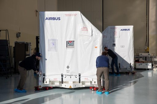NASA’s Europa Clipper Solar Array Arrival at Kennedy Space Center