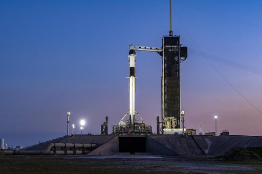 SpaceX Crew-8 Sunset at LC-39A