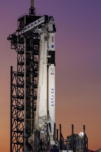 SpaceX Crew-8 Sunset at LC-39A