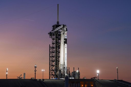 SpaceX Crew-8 Sunset at LC-39A