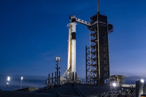 SpaceX Crew-8 Sunset at LC-39A