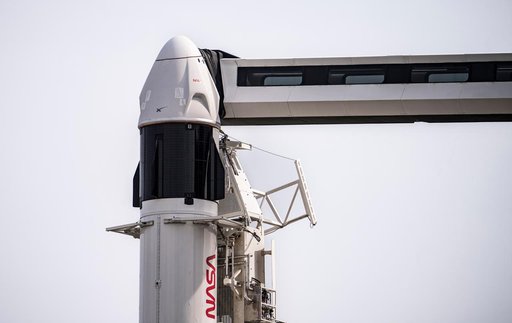 SpaceX Crew-8 Vertical at LC-39A, Daytime