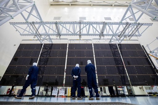 Europa Clipper Solar Wing Deployment