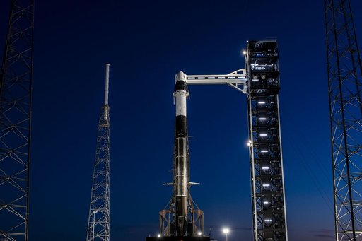 SpaceX CRS-30 at Sunset