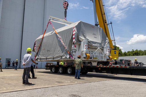 NASA's Europa Clipper Unboxing at Kennedy Space Center