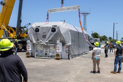 NASA's Europa Clipper Unboxing at Kennedy Space Center