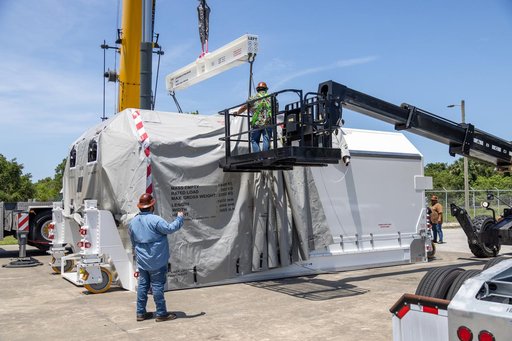 NASA's Europa Clipper Unboxing at Kennedy Space Center