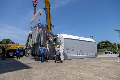 NASA's Europa Clipper Unboxing at Kennedy Space Center