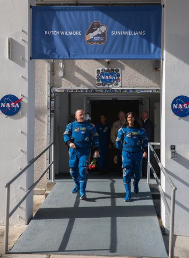 NASA's Boeing CFT Astronaut Walkout