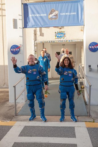 NASA's Boeing Crew Flight Test Astronaut Walkout