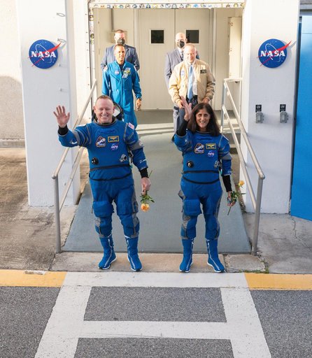 NASA's Boeing Crew Flight Test Astronaut Walkout