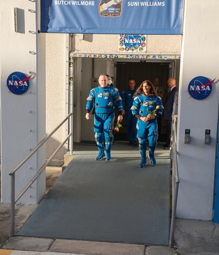 NASA's Boeing Crew Flight Test Astronaut Walkout