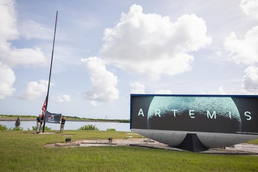 Artemis II Flag Raising