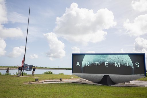 Artemis II Flag Raising