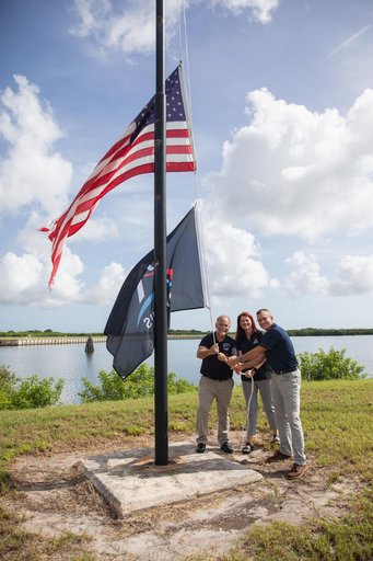 Artemis II Flag Raising