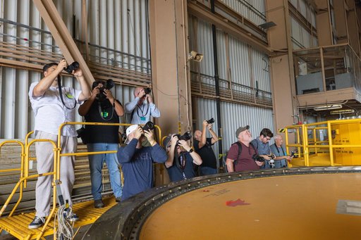 Artemis II SRBs Media Viewing Event