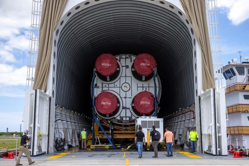 Artemis II Core Stage Arrival at KSC