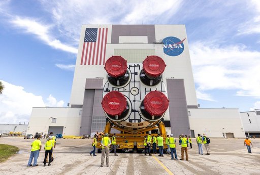 Artemis II Core Stage Transport to VAB