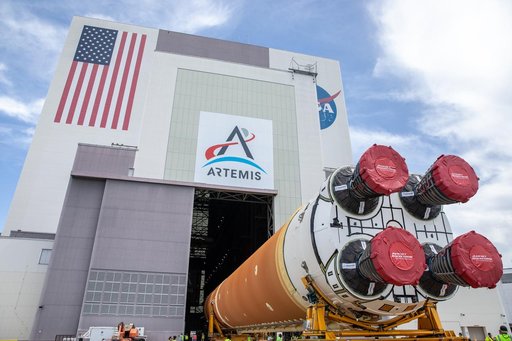 Artemis II Core Stage Transport to VAB