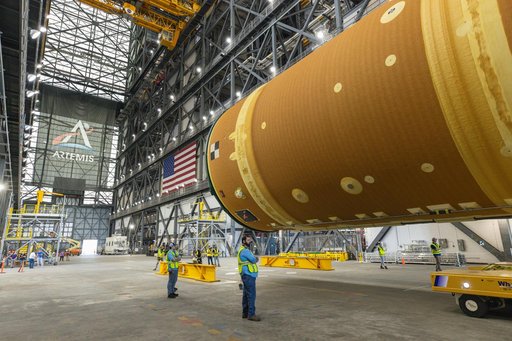 Artemis II Core Stage Transport to VAB