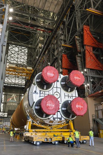 Artemis II Core Stage Transport to VAB