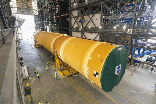 Artemis II Core Stage Transport to VAB