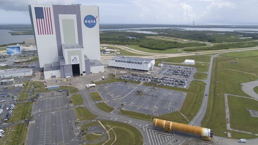 Artemis II Core Stage Offload and Transport to VAB