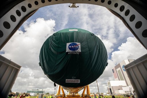 Artemis II Core Stage Offload and Transport to VAB