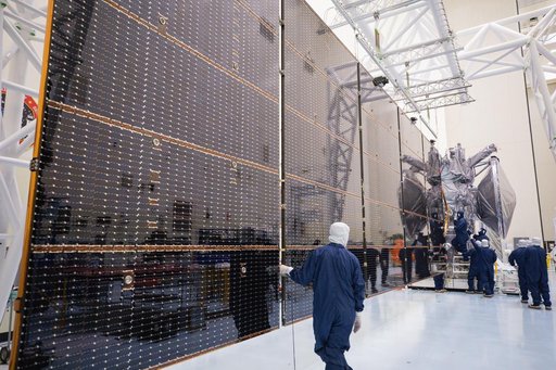 Europa Clipper Solar Array Install