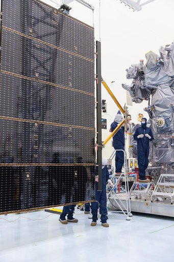 Europa Clipper Solar Array Install