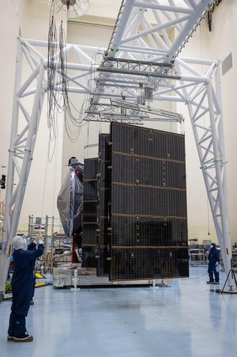 Europa Clipper Solar Array Wing Deployment (Second Wing)