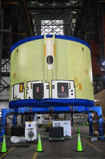 Artemis II LVSA Arrival and Artemis IV Core Stage Engine Section