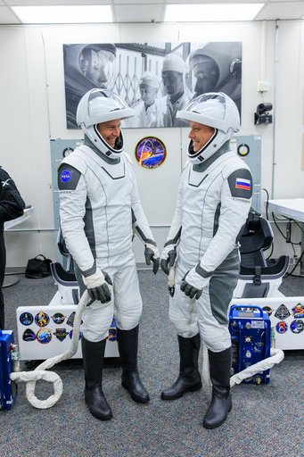 NASA's SpaceX Crew-9 Astronaut Suit-Up