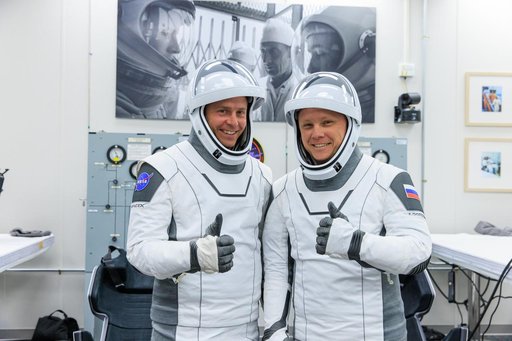 NASA's SpaceX Crew-9 Astronaut Suit-Up