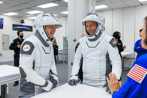 NASA's SpaceX Crew-9 Astronaut Suit-Up