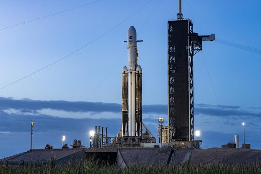 SpaceX Europa Clipper Rollout & Vertical