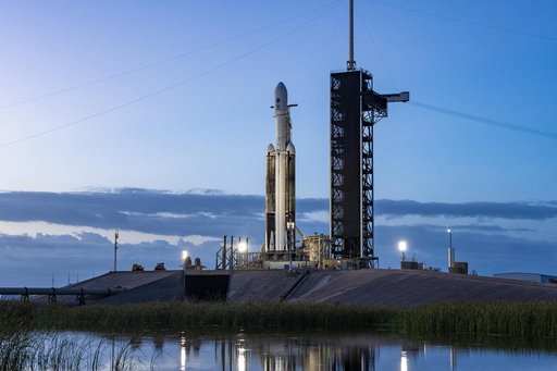 SpaceX Europa Clipper Vertical