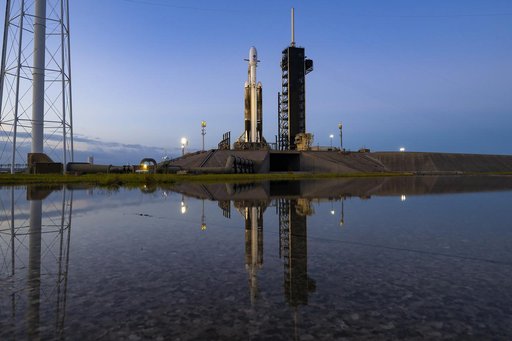 SpaceX Europa Clipper Vertical