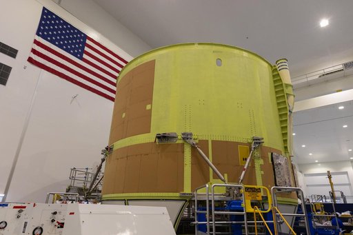 Artemis III Engine Section inside SSPF High Bay