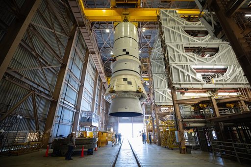 Artemis II Stacking, RPSF High Bay