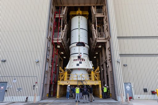 Artemis II Stacking, RPSF High Bay