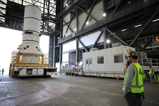 Artemis II Stacking - SRB Move to VAB